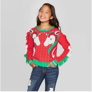 Festive Ugly Sweater with Unicorn Design
